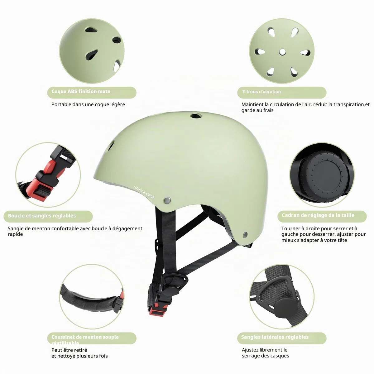 KORIMEFA Casque Vélo Enfant Filles Garçons 3-13 Ans Casque de Sécurité pour Filles Garçons Protection Trottinette Skateboard Roller Enfant pour