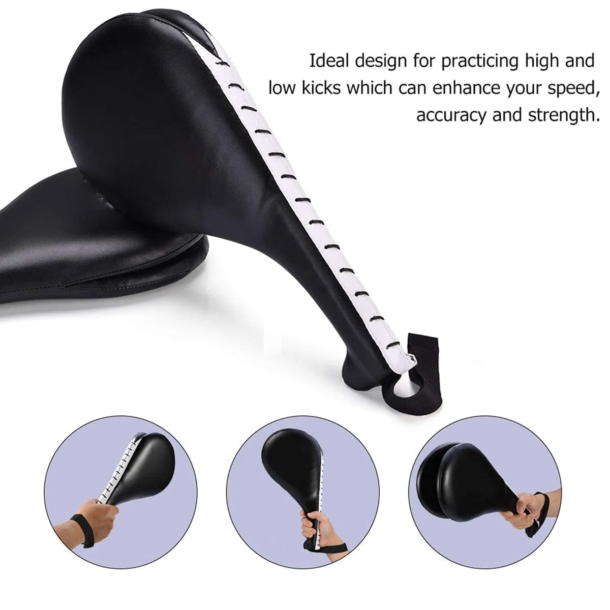 2pcs Formation de Pad de Taekwondo Durable (Noir), Applicable à la Pratique au bâton de Taekwondo, Art Martial, etc.