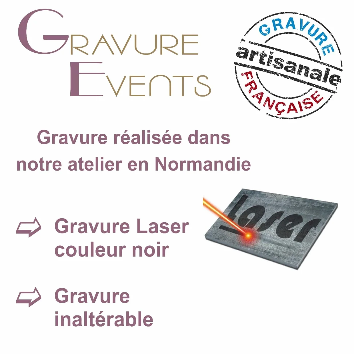 Gravure Events - Couteau Laguiole Bougna Gravé avec Votre Prénom - Cadeau Personnalisé Johnny Hallyday - Manche en Bois - Lame Acier Inoxydable