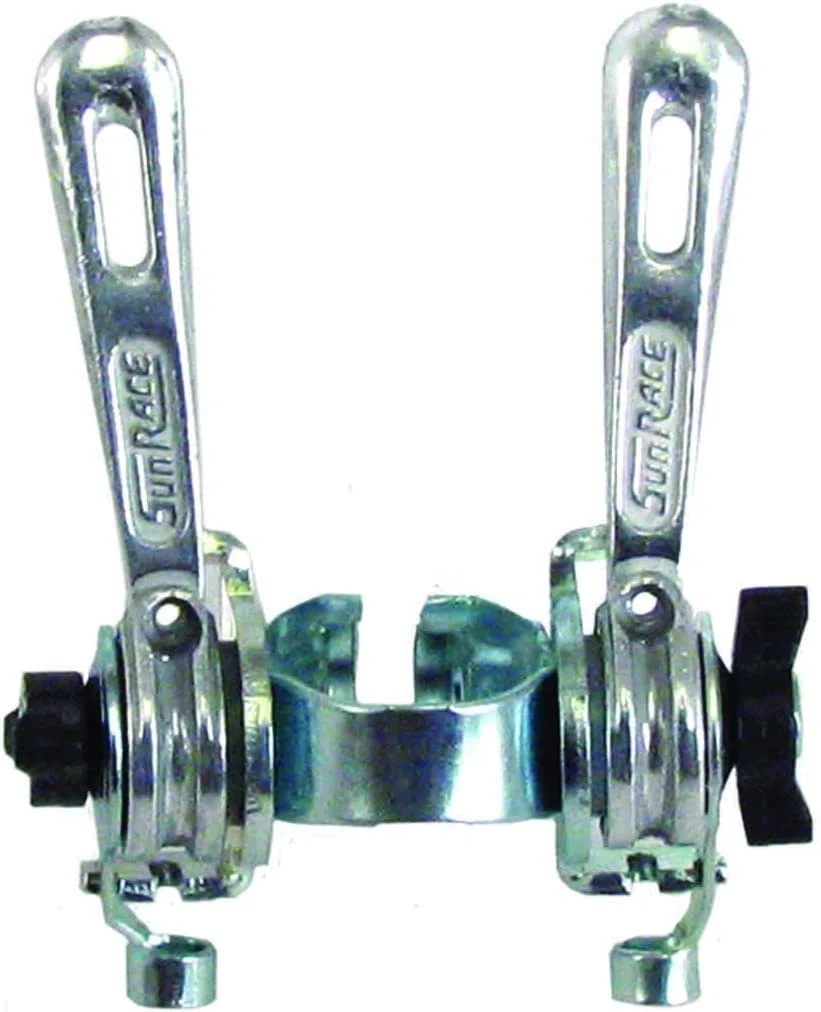 SunRace 305361120 Contrôle de Transmission du Cadre Unisex-Adult, argenté, Taille Unique