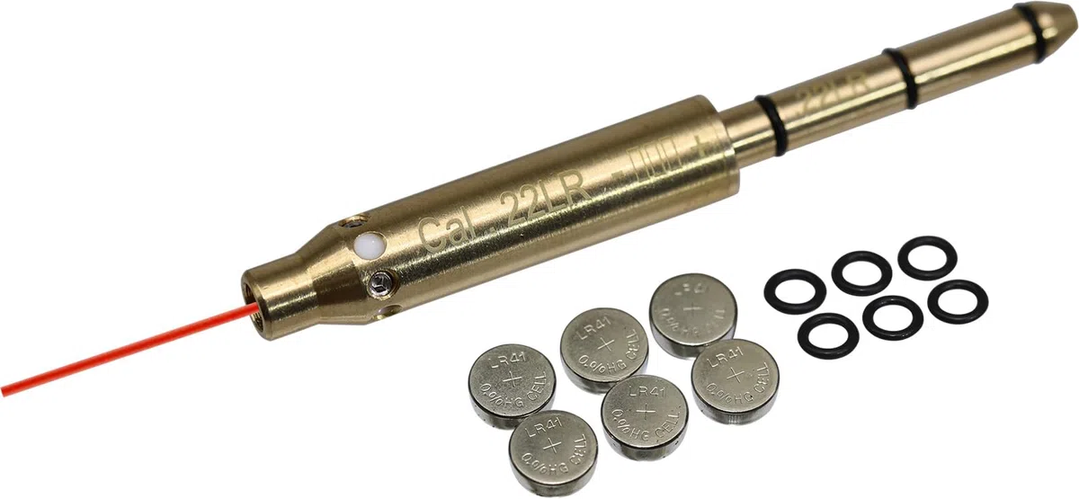 Cal.22LR Visée d'alésage de Canon d'extrémité Cartouche de Point Rouge précise et Facile avec 2 Jeux de Piles