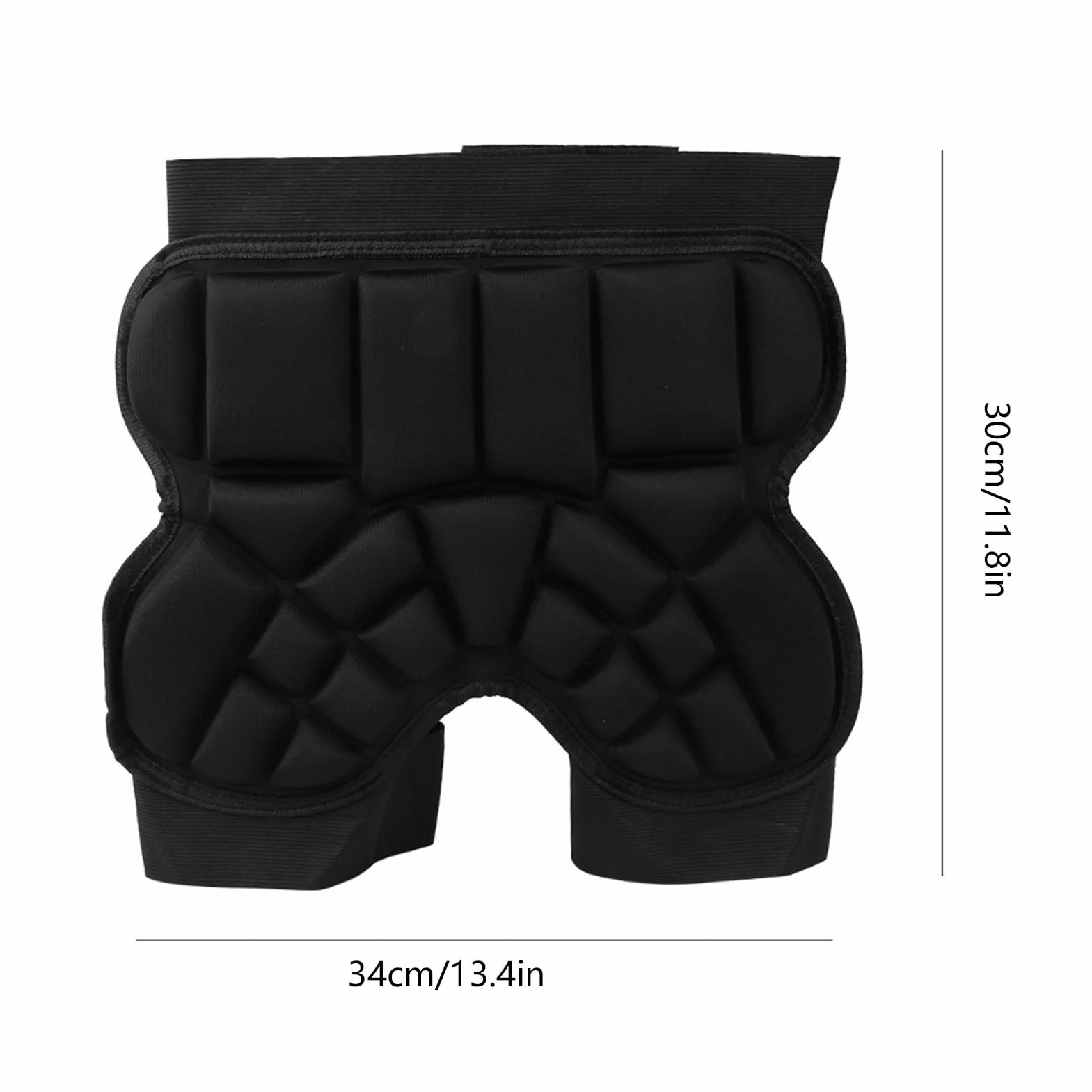 Keenso Protecteur de Hanche pour Enfants, Coussin de Crosse de Patinage à roulettes pour Enfants Protecteur de Hanche de Patinage Anti-Chute Protecteur de Hanche Garde de Sport Noir