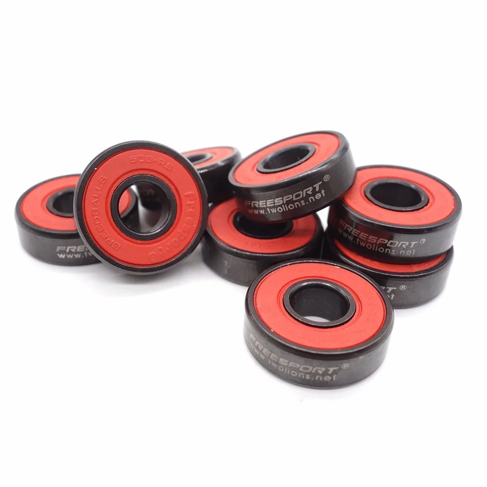 8pcs en Céramique Skate Roulements, 608 RS Abec 9 Roulements à Billes pour Skate, Roulements de Skateboard Longboard Roulement Roller Skate Roulements 8mm x 22mm x 7mm