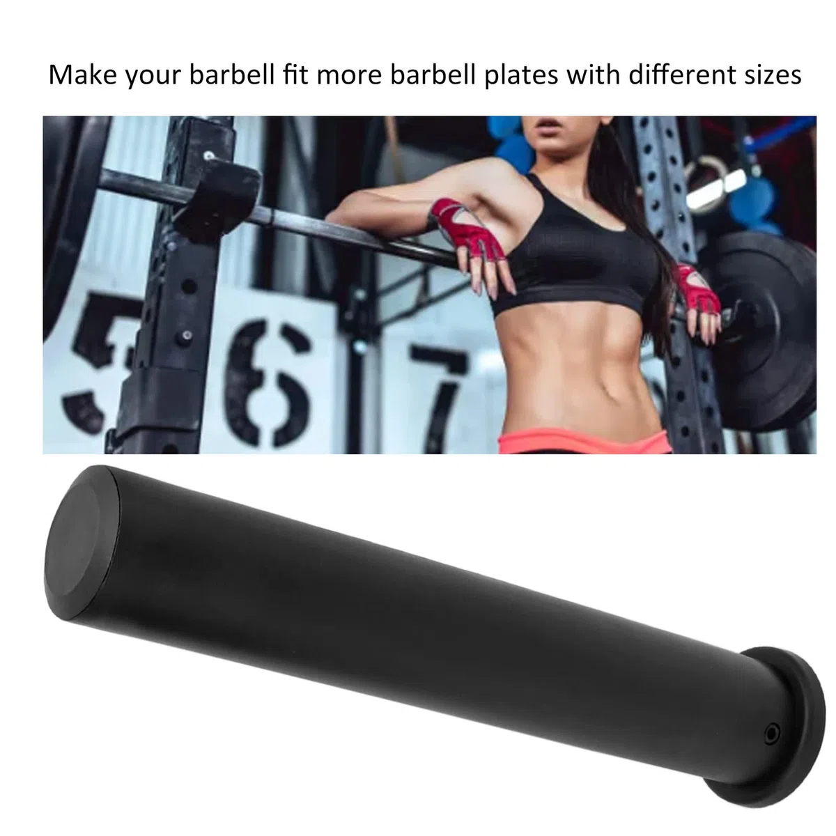 Manchon Adaptateur, Manchon Adaptateur de diamètre d'haltère 50 mm Robuste pour Centre de Fitness(303 mm/11,93 Pouces)