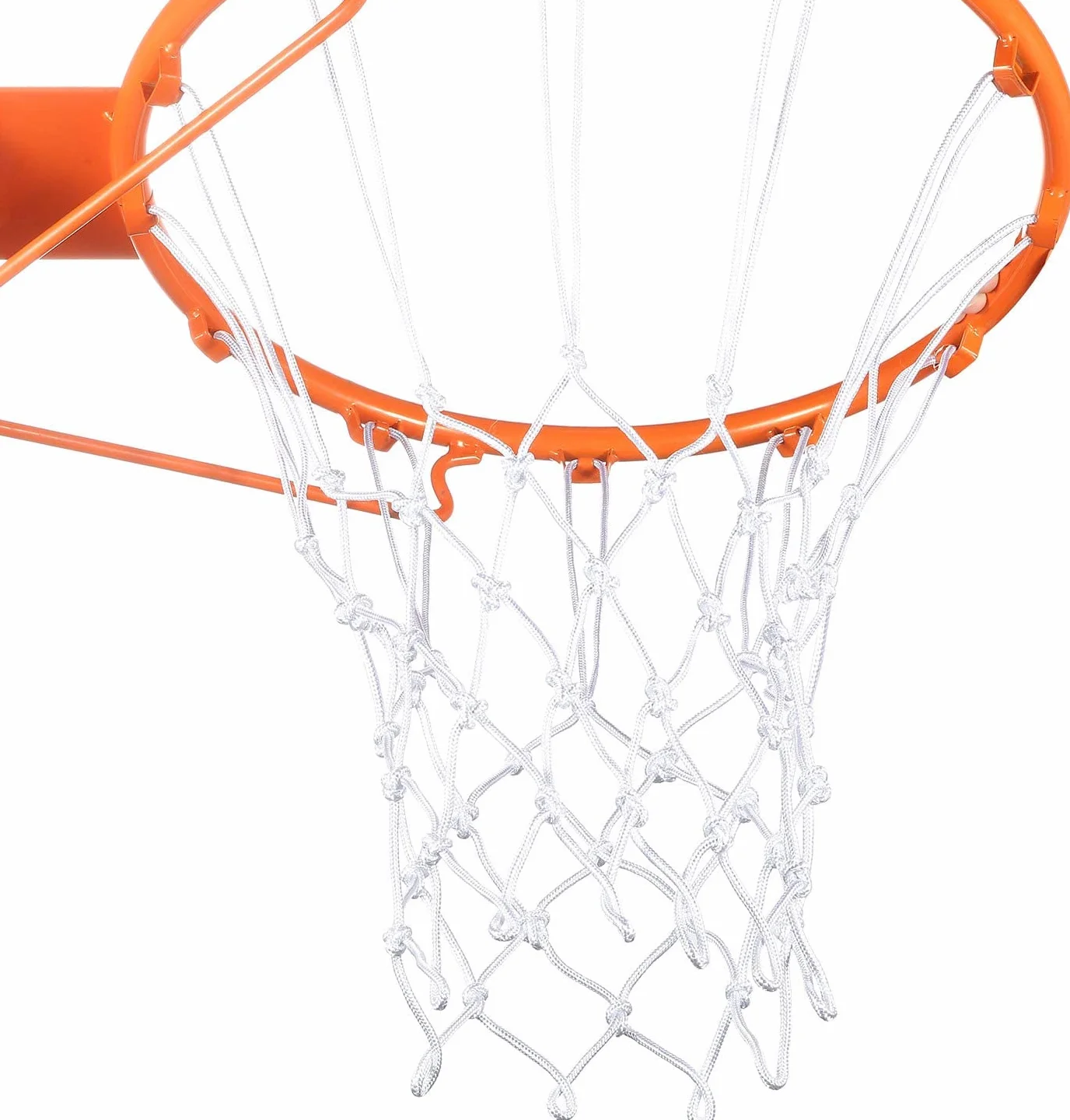 Filet Panier Basket,Filet Panier Basket Exterieur,Filet Basket,Filet de Basketball, Nylon,Filet de Basketball Intérieur,12 Boucles Basketball Net,Filet de Basket de Remplacement