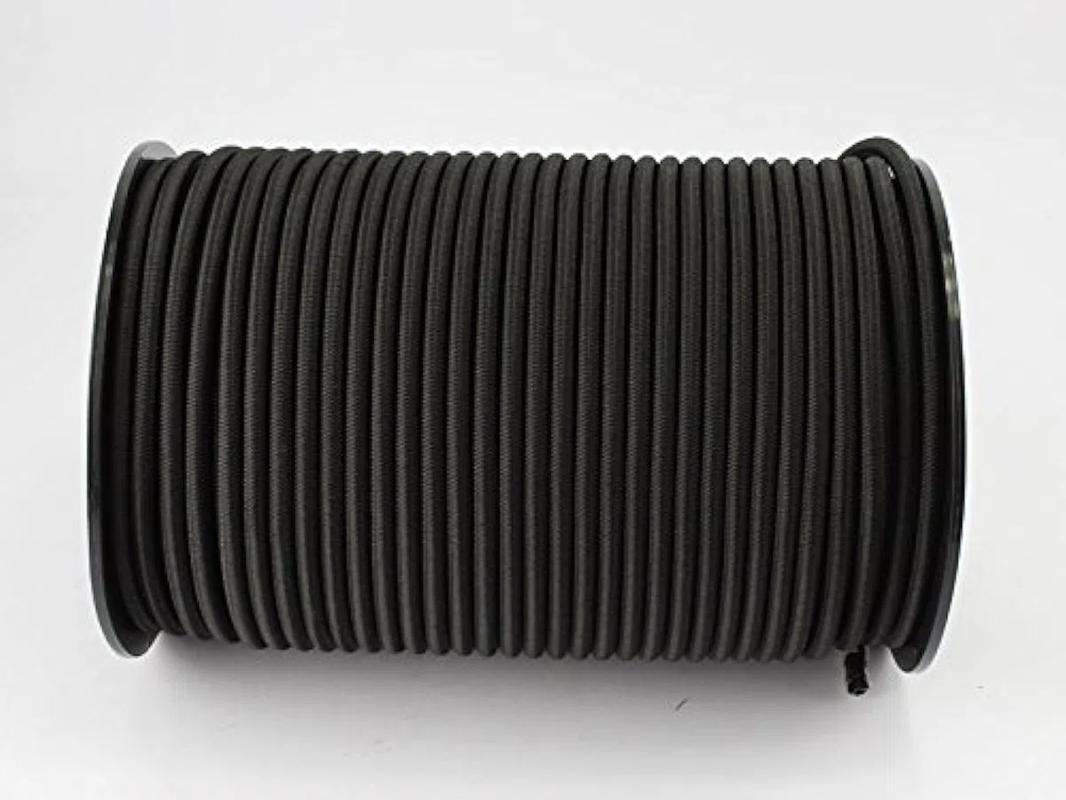 Monoflex - 10 mm Corde extensible en caoutchouc pour bâche - 20 m - Noir