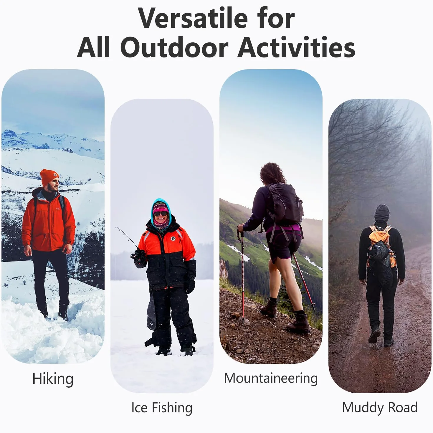 Griffes à Crampon avec 11 Dents, Véritables Pointes en Acier Inoxydable et Silicone Durable, Mixte Adulte, Anti-Slip Crampons de Neige pour la Marche, Randonnée, Alpinisme en Hiver