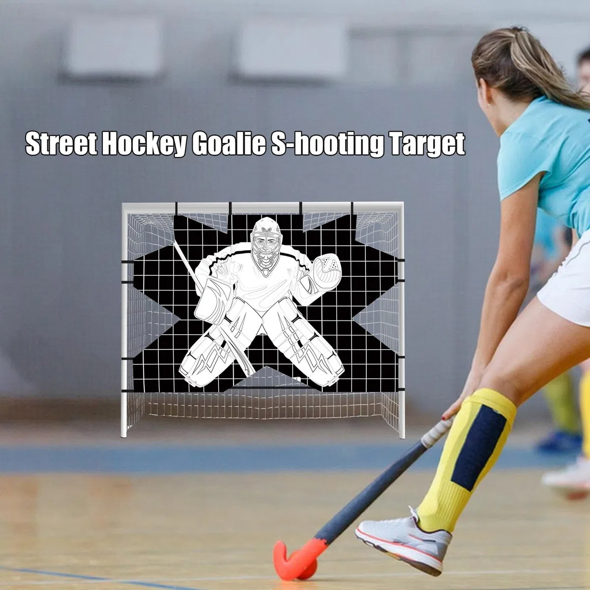 Cibles du Filet de Hockey, Gardien de But du Hockey Target - Équipement de Formation de la précision des tirs | Street Hockey Net Gotalie Target Practice Accessoire pour Les objectifs