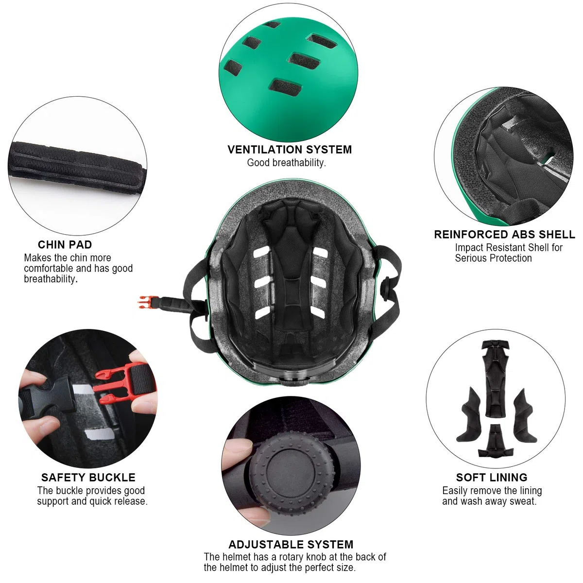 KORIMEFA Casque Enfant 3-13 Ans Réglable Anti-Choc - Filles & Garçons pour Vélo, Trotinette, Roller & Planche à roulettes
