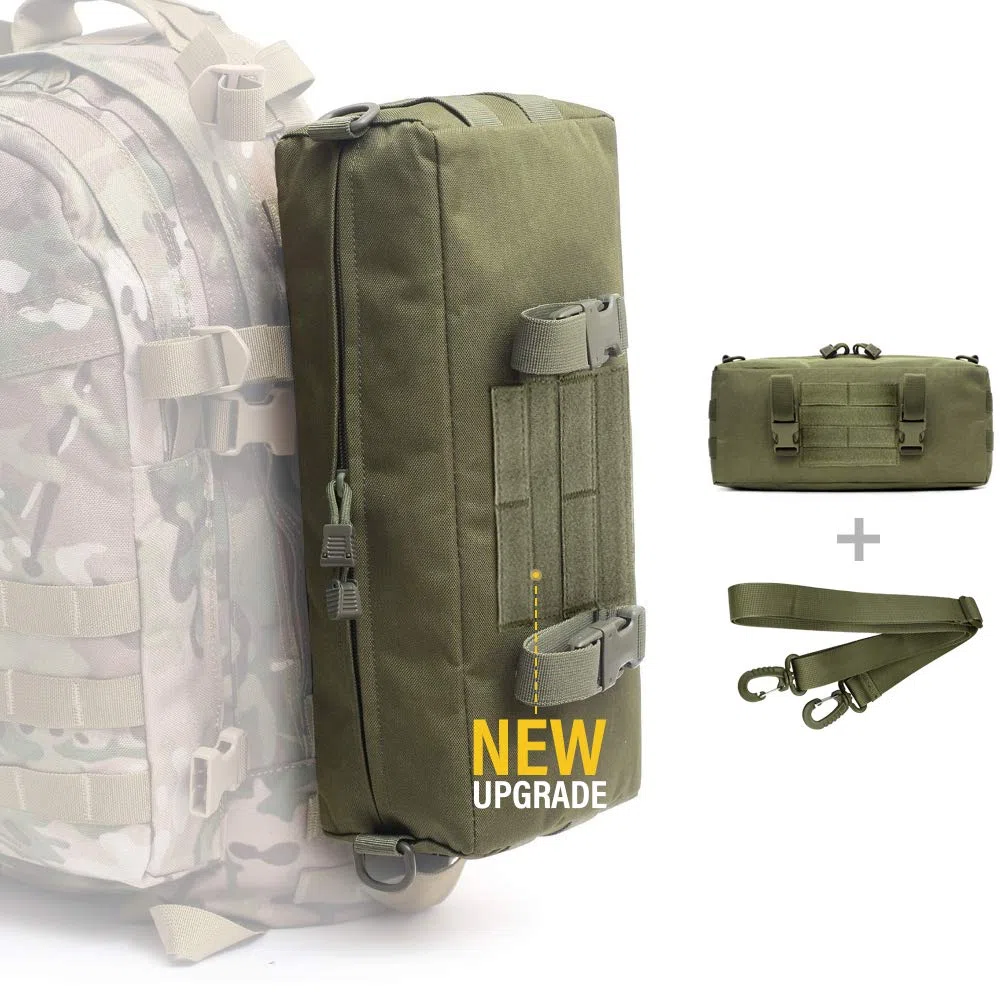 WYNEX Pochette Molle Tactique Pochette Supplémentaire de Sac à Dos Randonnée Poche Molle Latérale Verticale Pochette de Rangement Tactique Sac à Bandoulière Sacoche Militaire