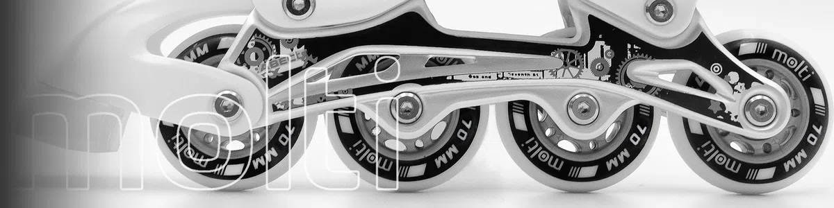 Molti MOLTI Lot de 4 roues avec roulement à billes ABEC9 pour patins à roulettes pour intérieur/extérieur KL00 en polyuréthane blanc (blanc, 70 mm)