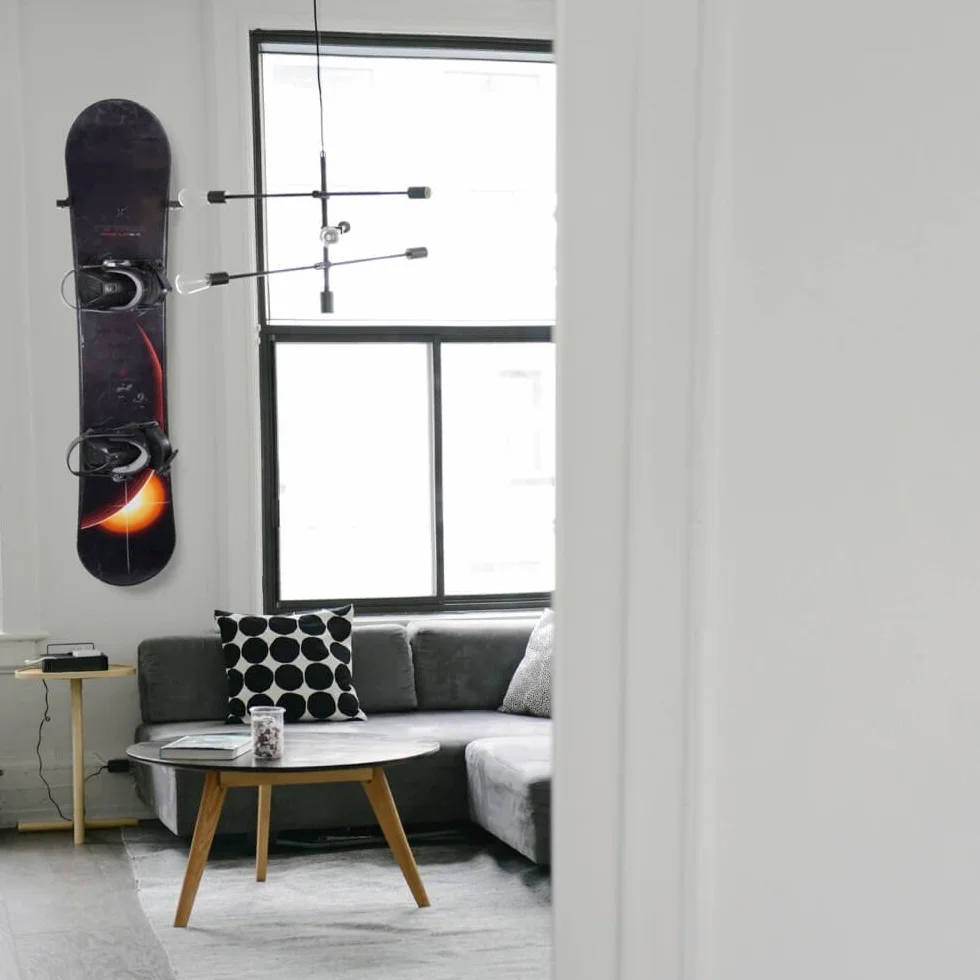 Support Mural Rangement pour Snowboard (100% Acier)