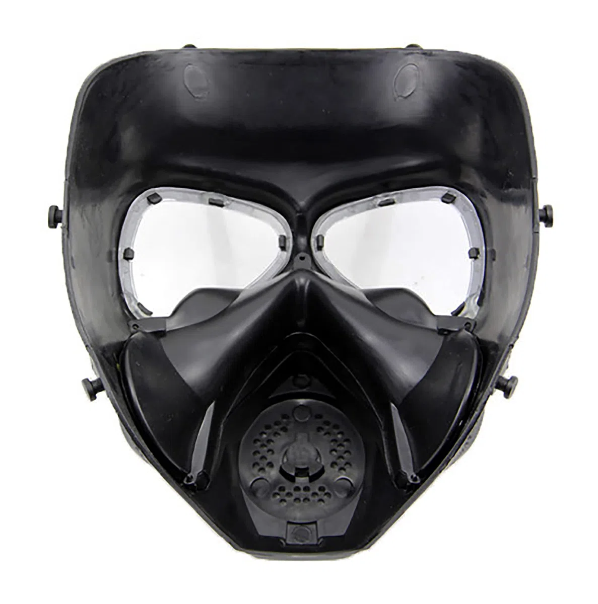 Masque de paintball tactique intégral factice à gaz avec ventilateur turbo pour cosplay, Halloween, jeu de guerre, mascarade