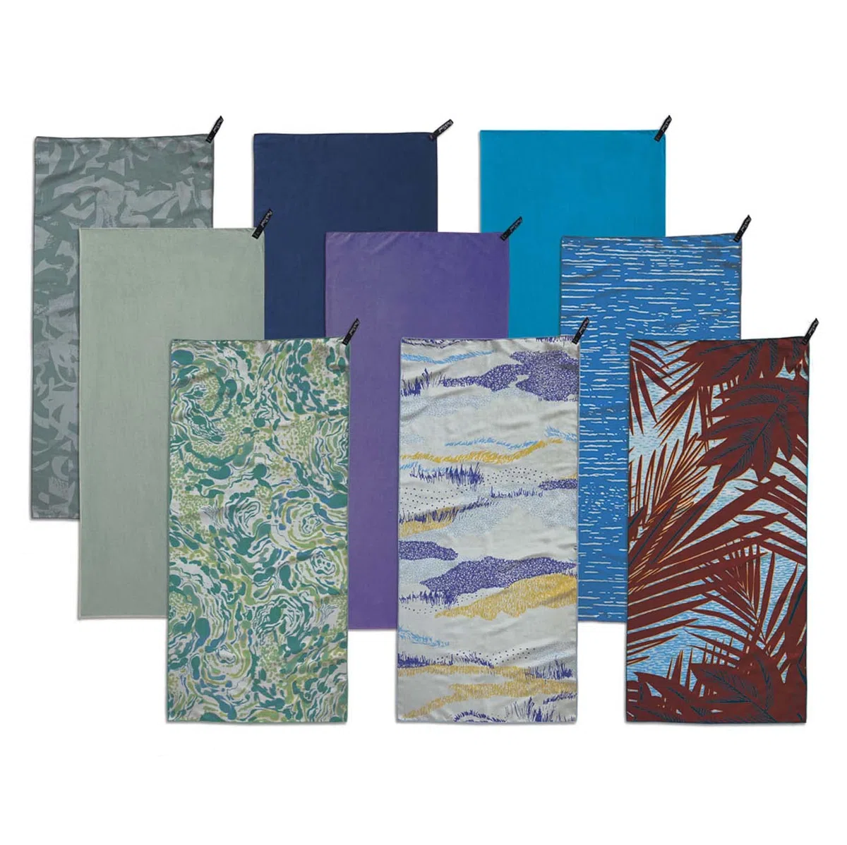 PackTowl Serviette de Camping et de Voyage en Microfibre ultralégère, Motif lac, Format pour Les Mains