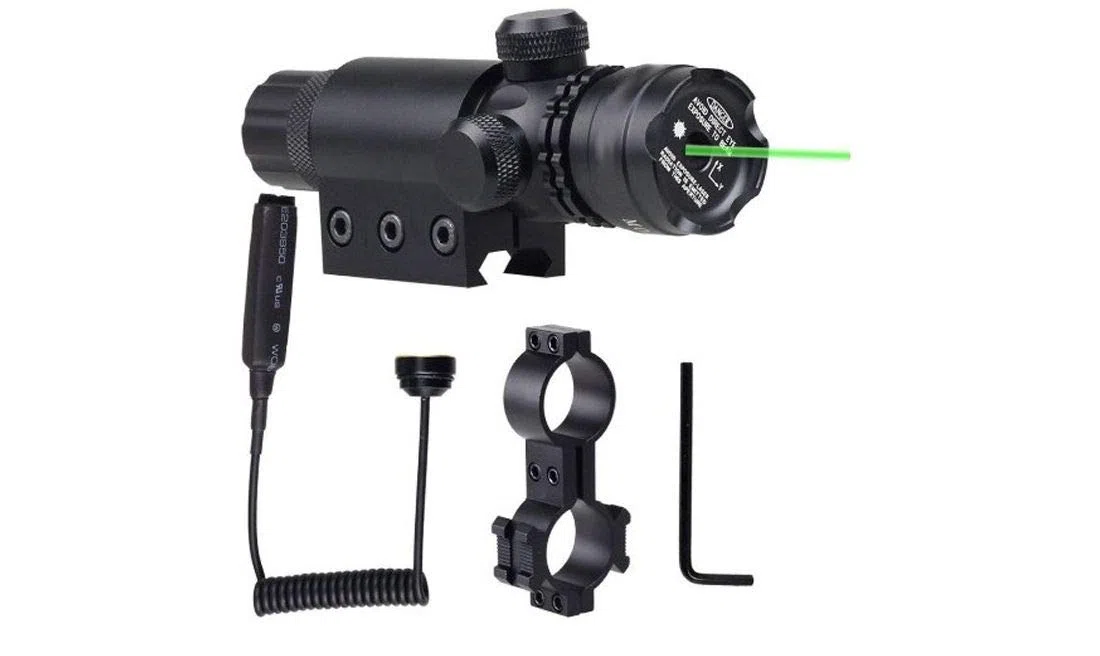 Accessoire Airsoft - Laser Vert DT réglable High Power Multi-Support -métal