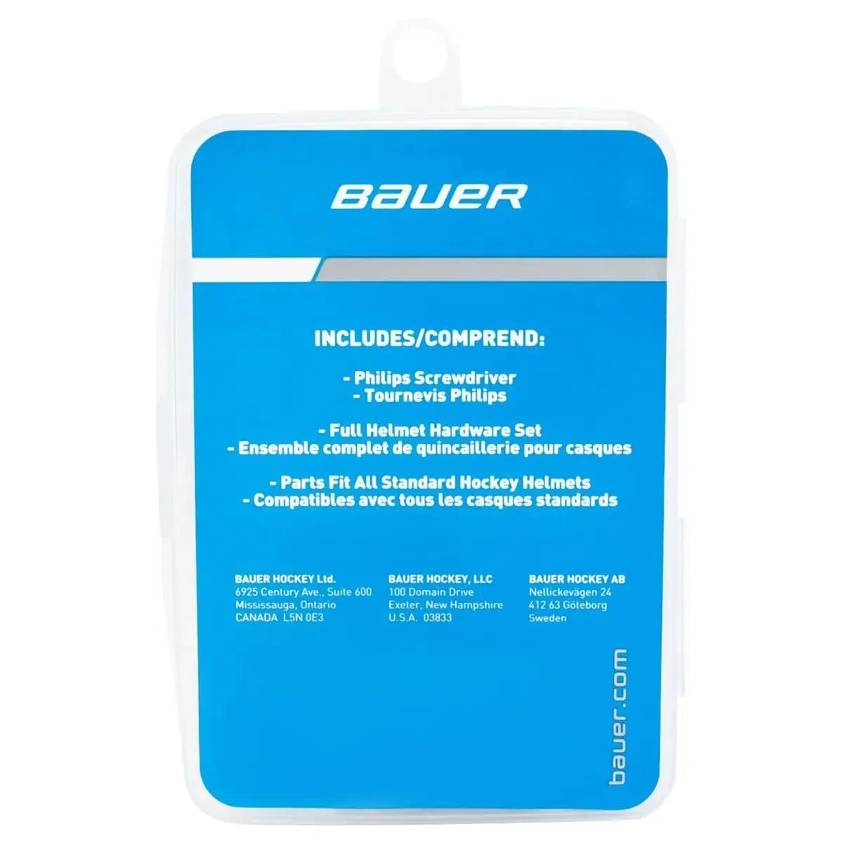 Bauer Helmet Kit de Casque de Hockey Universel Unisexe, Transparent, Taille Unique