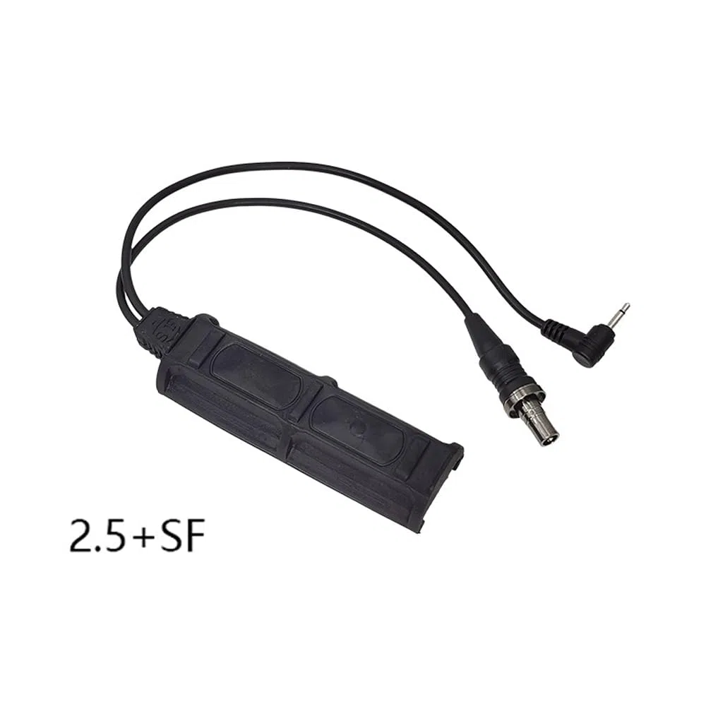 Nylon ML C1+ Box Laser Sight Indicateur (avec IR + Rouge/Vert/Bleu + Lumière de Remplissage IR + Lumière LED 220lm), & Lampe de Poche Forte M600C & Double Interrupteur à Distance Modulaire (SF + Prise