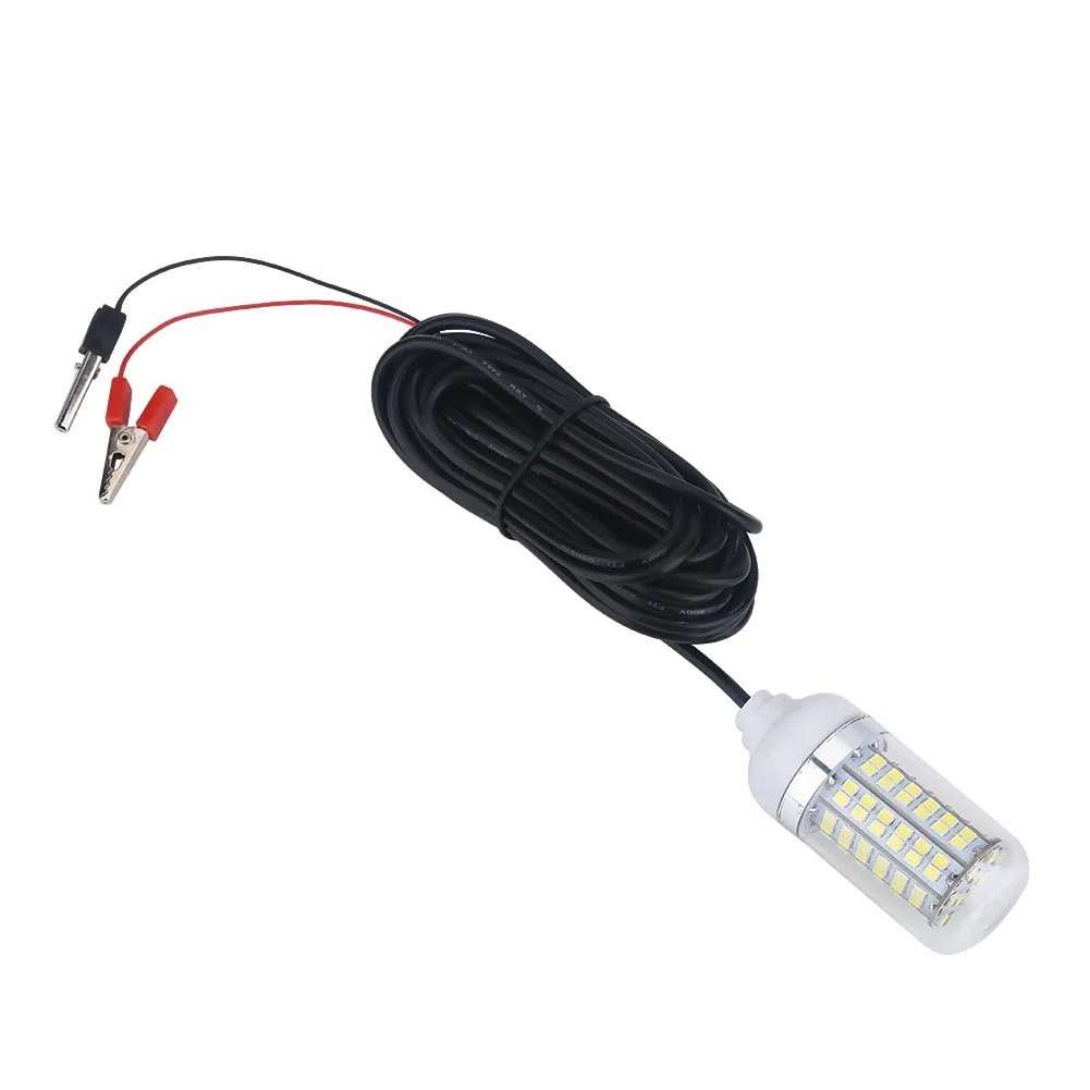 Vbest life Lampe de pêche, 12V LED d'extérieur Submersible sous-Marine Nuit Bateau Lampe de lumière de pêche avec câble