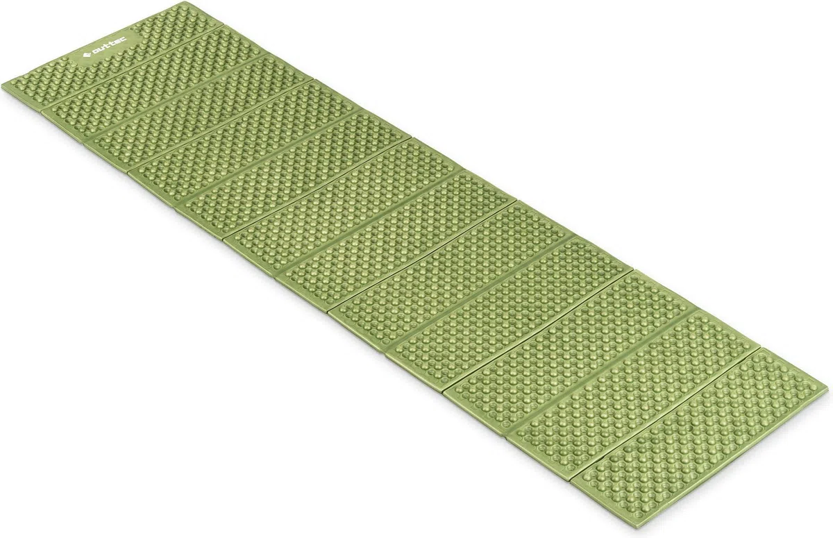 Tapis de Sol Pliable EVA pour Touristes, Tentes et Dormir, 180 x 57 cm, 1 cm d'Épaisseur, Gris, 400 g