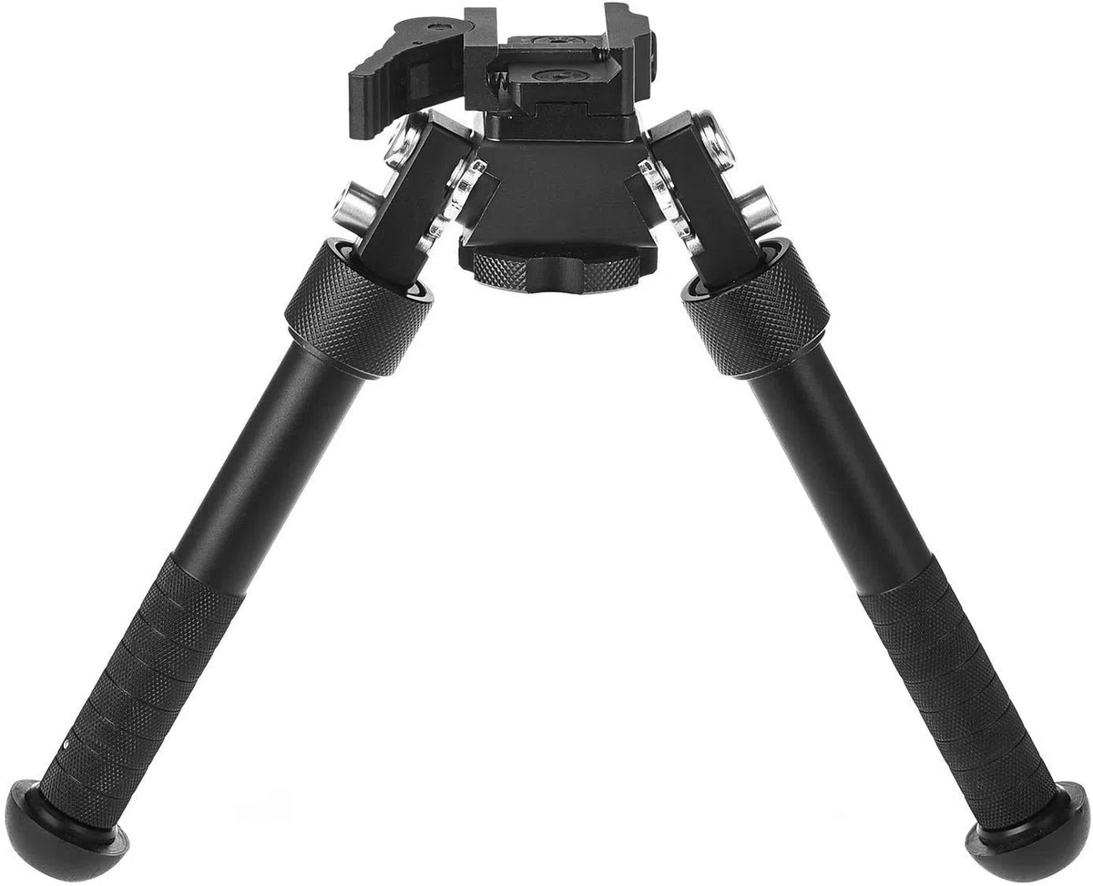 N/W Bipied de Fusil réglable en Hauteur de 6 à 9 Pouces, adapté à Une glissière de 22 mm, Rotation réglable à 360 degrés du bipied