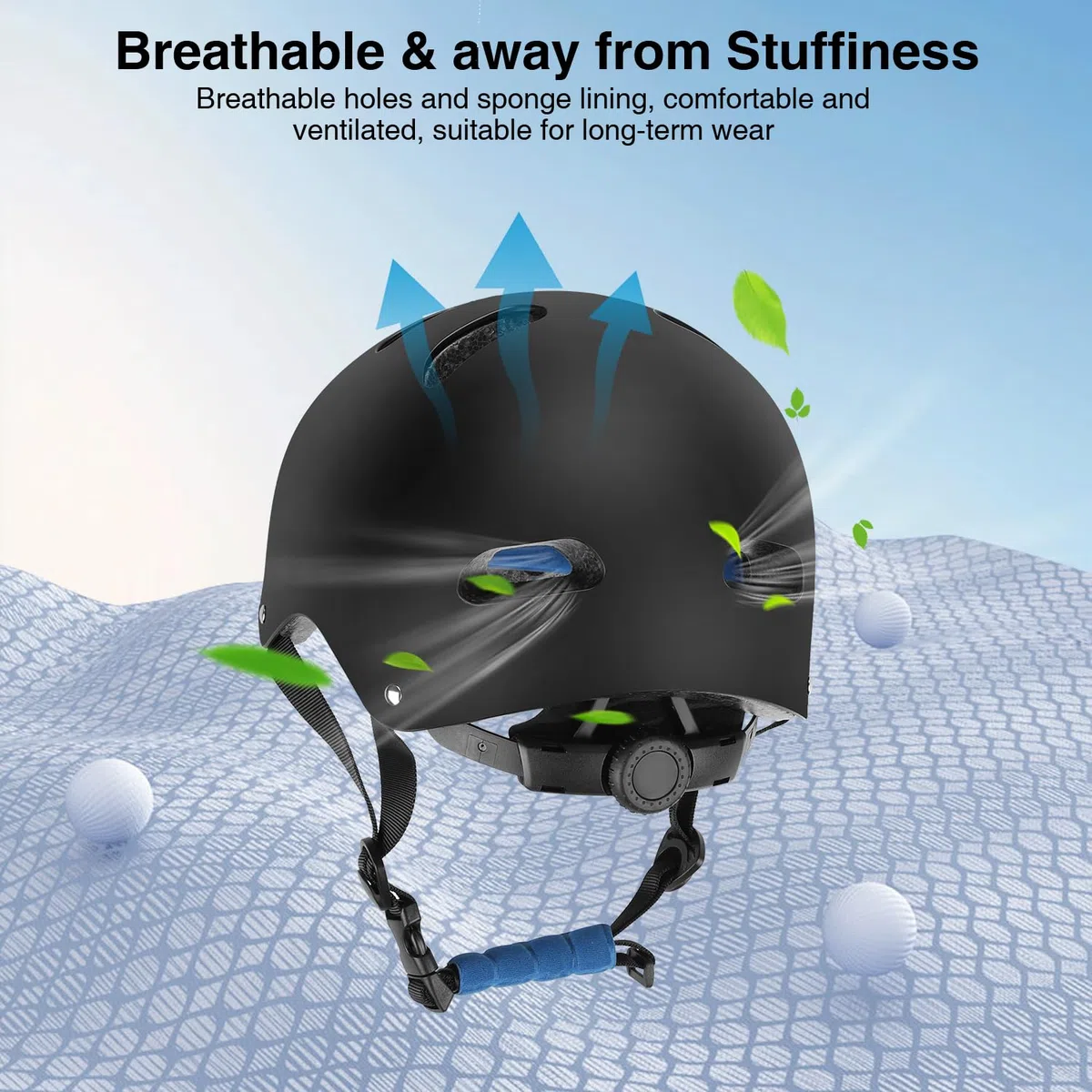 Casque de skate pour homme et femme - Robuste - Pour la vie quotidienne - Réglable - Unisexe - Casque de protection pour skateboard, scooter électrique, scooter, BMX