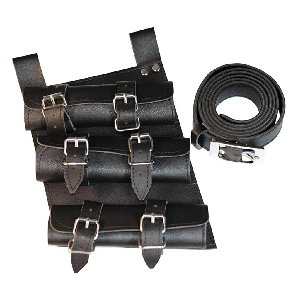 Épée Médiévale Ceinture Taille Gaine Fourreau Grenouille Titulaire Adulte Hommes GN Chevalier Arme Costume Rapière Anneau Ceinture Étui pour Katana (3,Noir)