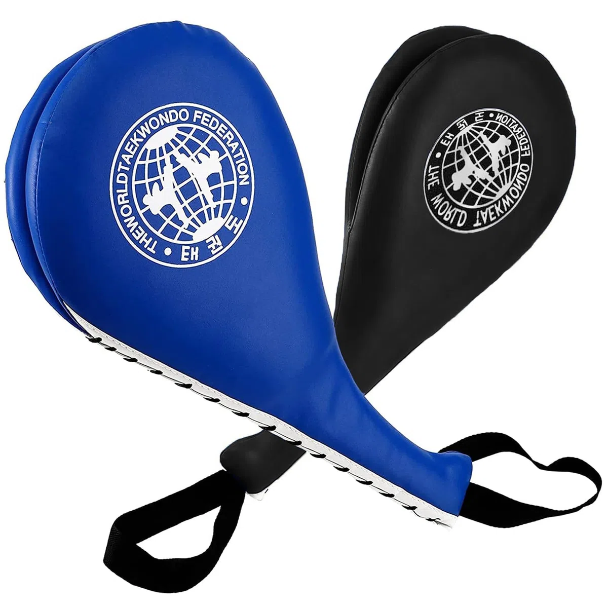 Lot de 2 Raquettes de Taekwondo Double Kick Cibles Durables - Pads de Boxe Solides pour Arts Martiaux - Pads de Poing pour Karaté, Kickboxing, MMA - Pratique pour Enfants, Jeunes et Adultes
