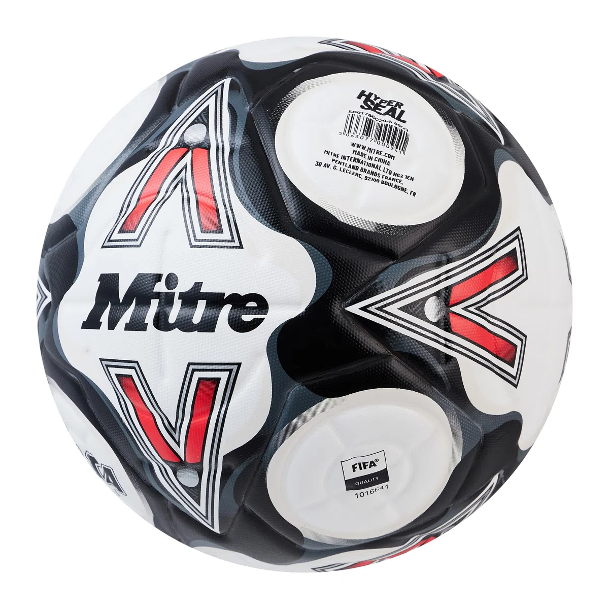 Mitre Delta, Solidité Durable, Précision Accrue et Performances Constantes Ballon de Foot pour Mixte Adulte, Jaune Fluo/Noir/Gris Circular, 5