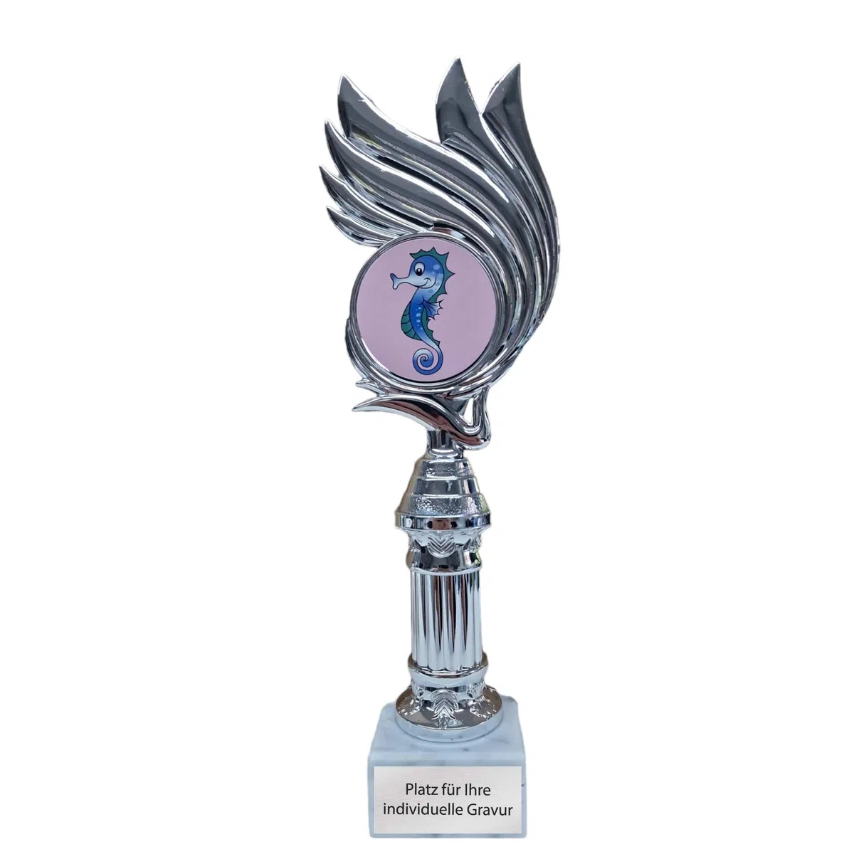 · La fierté de l'hippocampe : récompense pour la réussite de l'examen d'hippocampes · nageur précoce · natation débutant · insigne de natation · 27 cm