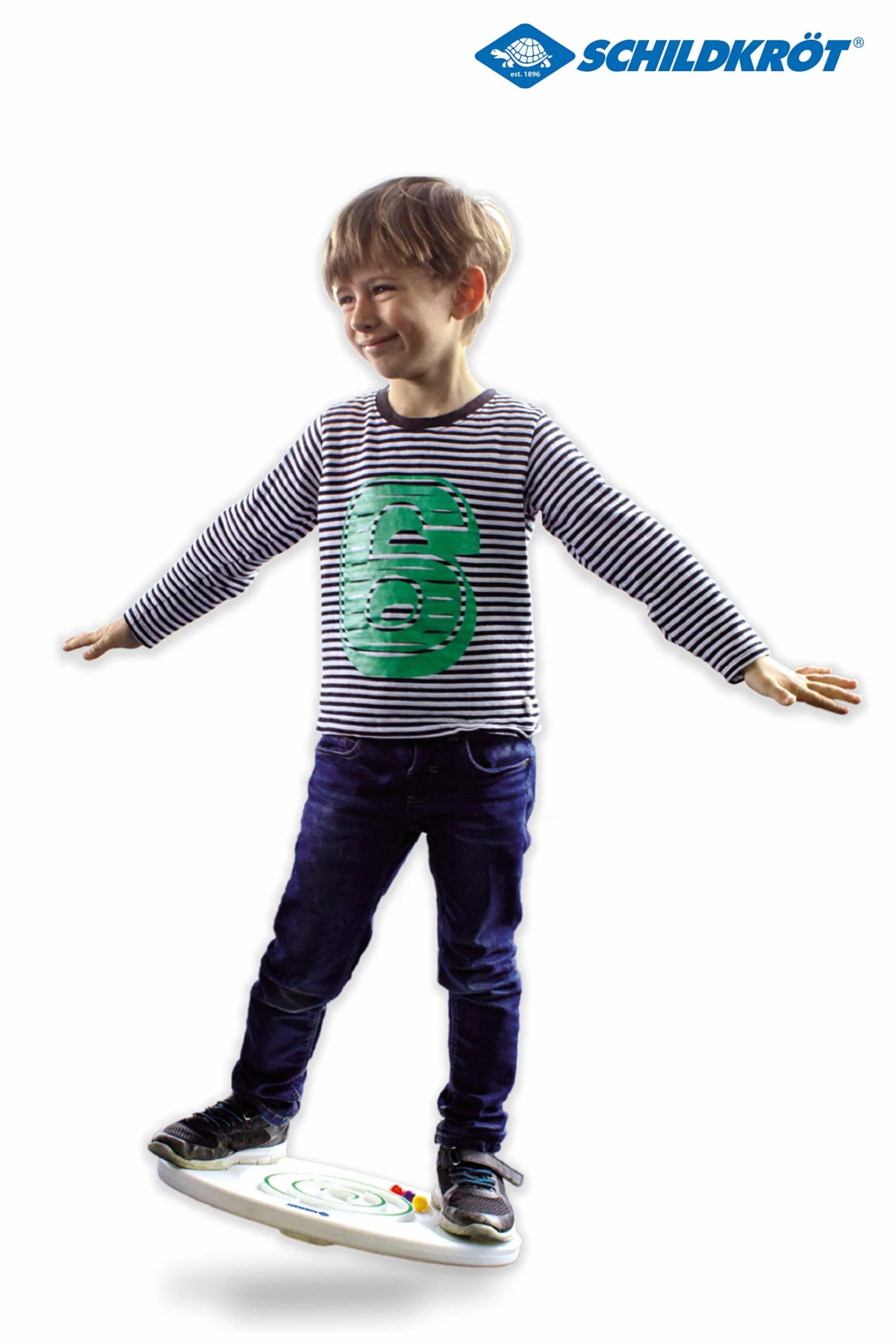 Schildkröt Planche d'Équilibre pour Enfants, avec Labyrinthe de Balle Intégré, Combine Entraînement à l'Équilibre et Plaisir, à Partir de 4 Ans, 970137