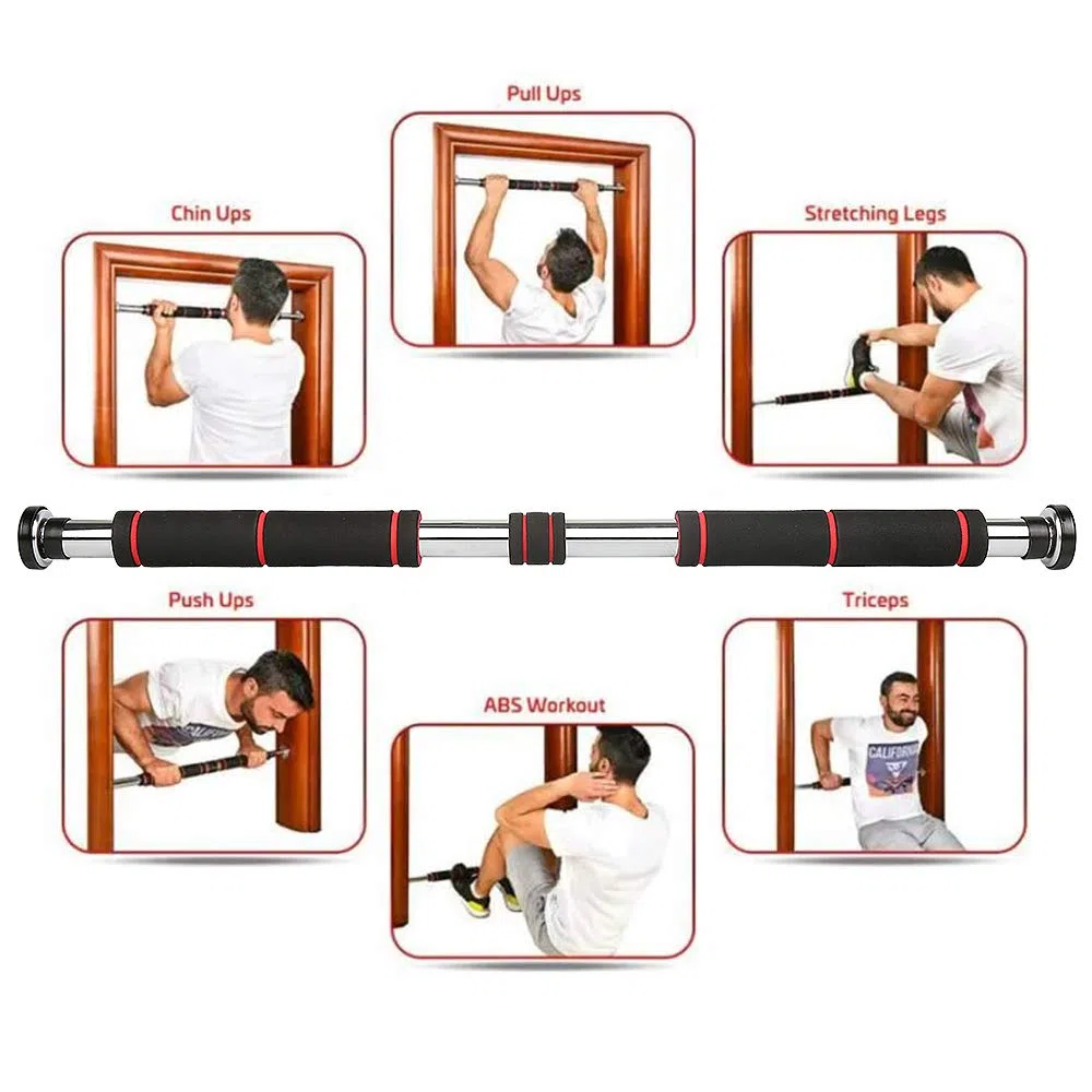 Barre de Tractions Porte, | 80-130 cm | 150 kg | Barre de porte | Barre de gymnastique | Musculation | Pull Up Bar | Bras | Appareil de musculation | Réglable individuellement