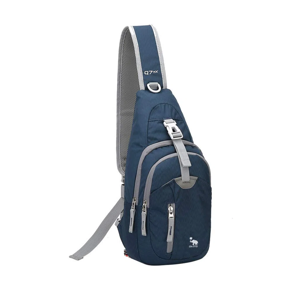 OIWAS Sacoche Homme Bandouliere Sac de Poitrine Petit Sac à Dos Bandoulière Sac à Poitrine Impermeable pour Randonnée Voyage Cyclo et Balade