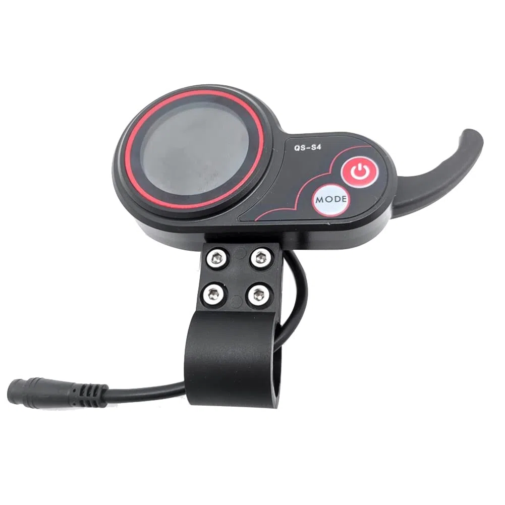 QS-S4 48V-60V Compteur LCD à accélérateur au pouce pour trottinette électrique Zero 8 9 10 8X 10X Accessoire d'affichage 6PIN
