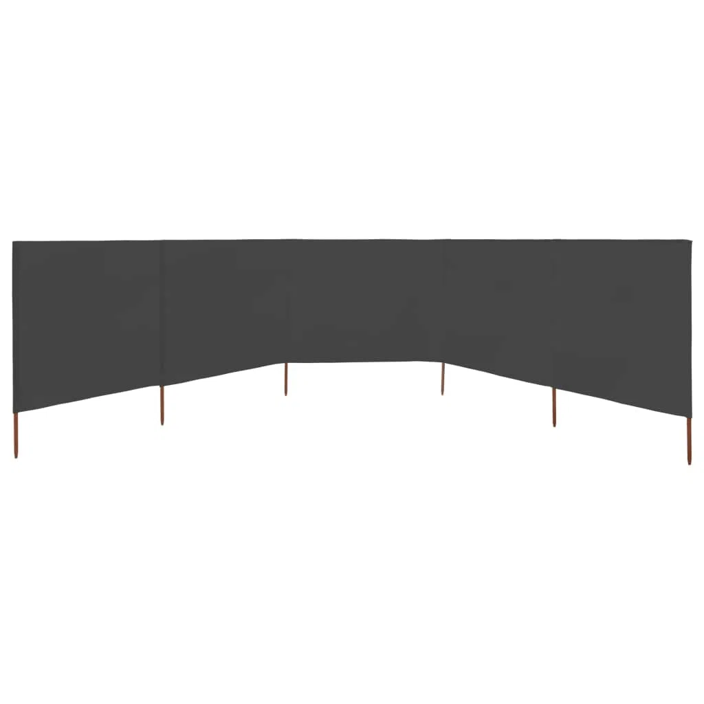 Coupe-vent pliable en 5 pièces - 600 x 160 cm - En tissu non tissé de qualité supérieure et durable - Brise-vue - Pour jardin, plein air, camping, parc - Pour protéger contre le vent, le sable