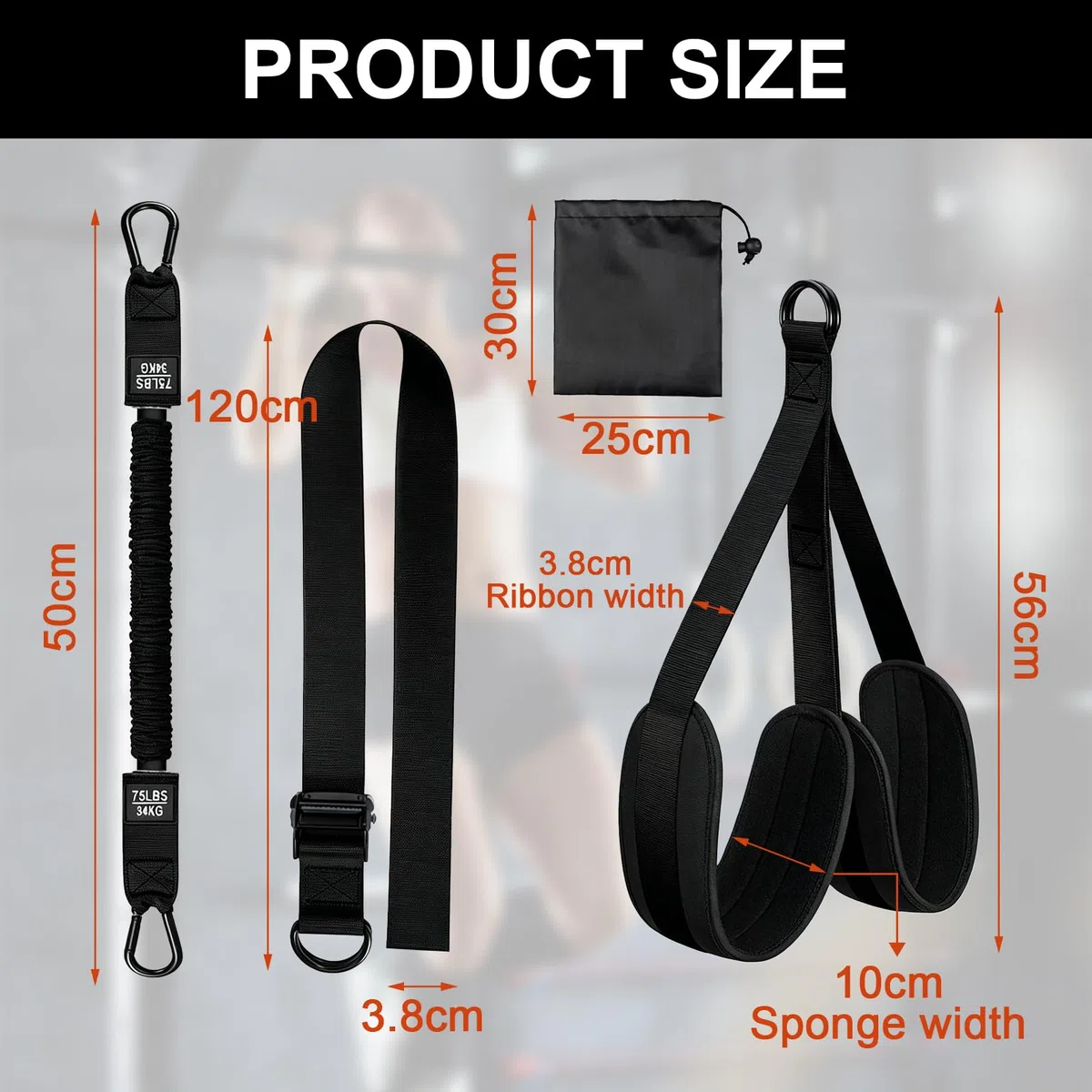 Bande de Traction avec 4 Bandes Elastique de Résistance 75-300Lbs, Réglables Hauteur, Elastique Musculation pour Tractions pour Les Débutants, La Musculation