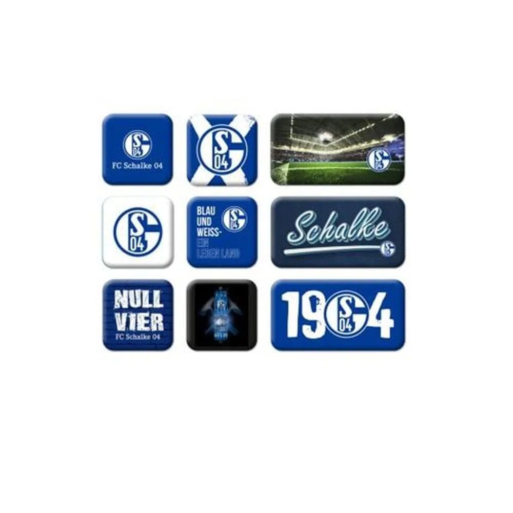 FC Schalke 04 Lot de 9 aimants