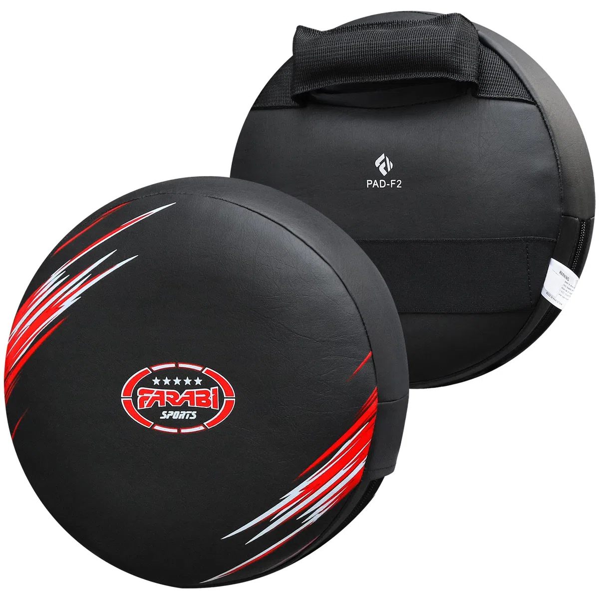 Farabi Sports Round Patte d'ours Boxe Cuir Artificiel Pattes d'ours de Boxe Patte d'ours pour MMA, Muay Thai, Entraînement, Poinçonnage et Kickboxing