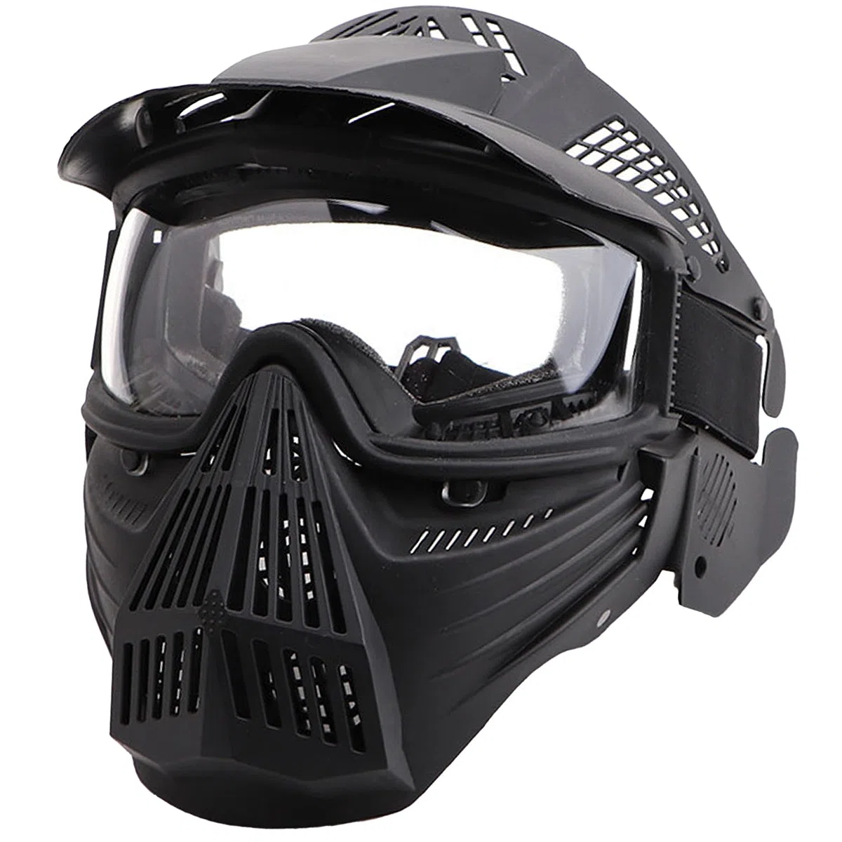 Masque d'airsoft - Masque de paintball - Avec protection des yeux - Résistant aux chocs - Pour Halloween, cosplay, film, paintball, jeu CS