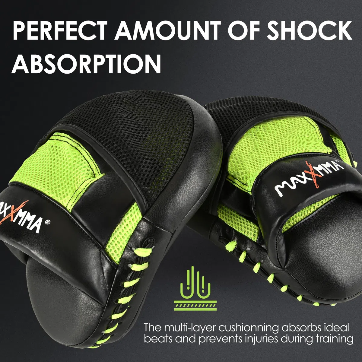 MaxxMMA Pro Gants de frappe - Boxe Punching MMA Entraînement Fitness Pratique
