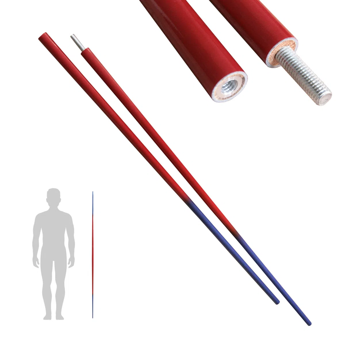 DEPICE W-bgk-v2 Bo Tige Unisexe-Adulte, Rouge/Bleu, uni