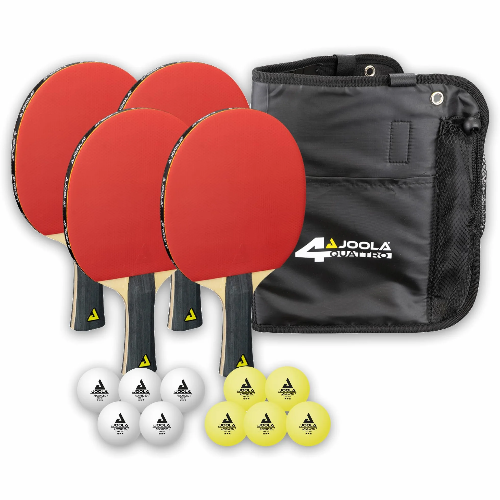 JOOLA Tischtennis-Set Quattro, 4 Tischtennisschläger