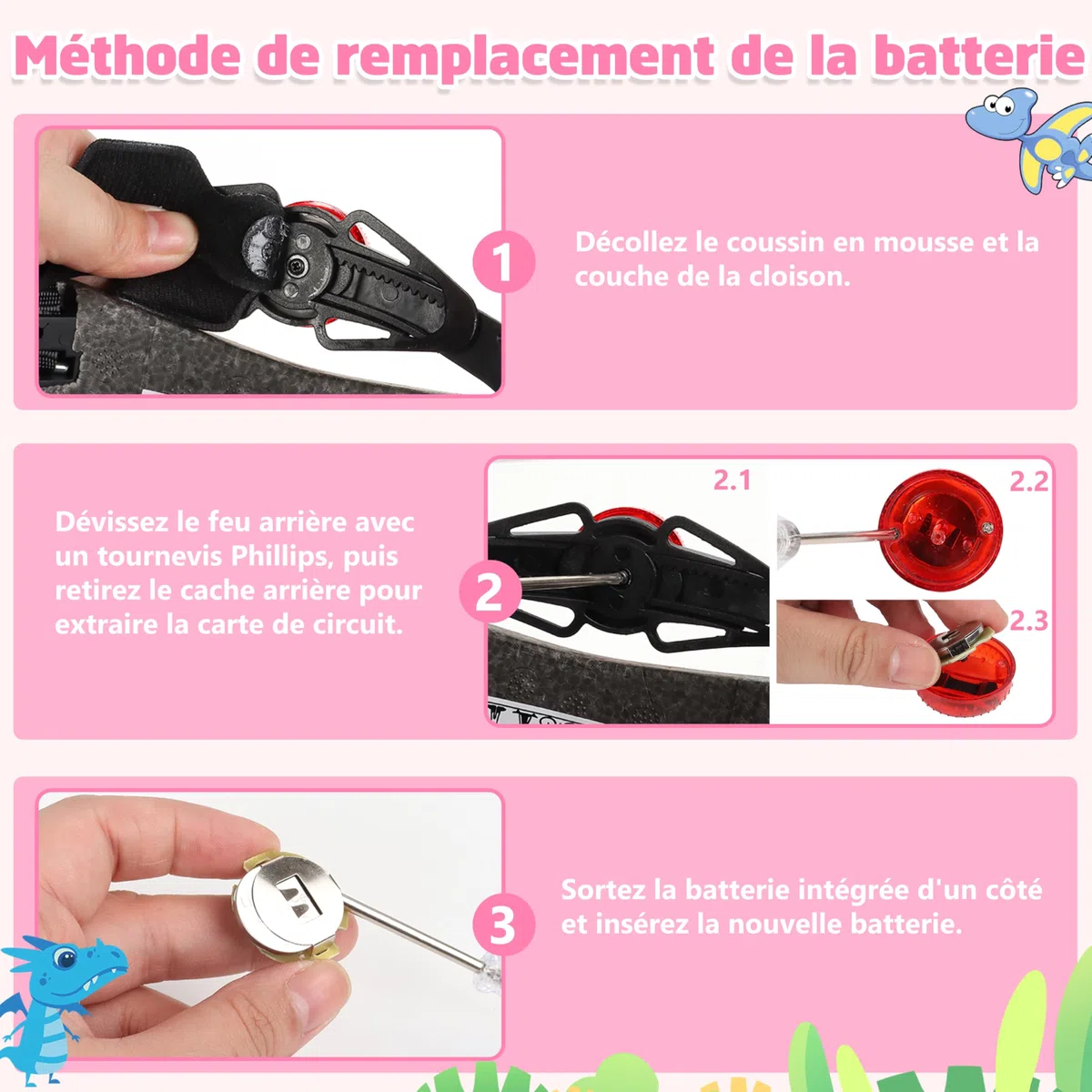 JONRRYIN Casque Vélo pour Enfants Filles et Garçons, Réglables Casques de Protection pour Skateboard vélo Trottinette Rollers Patinage
