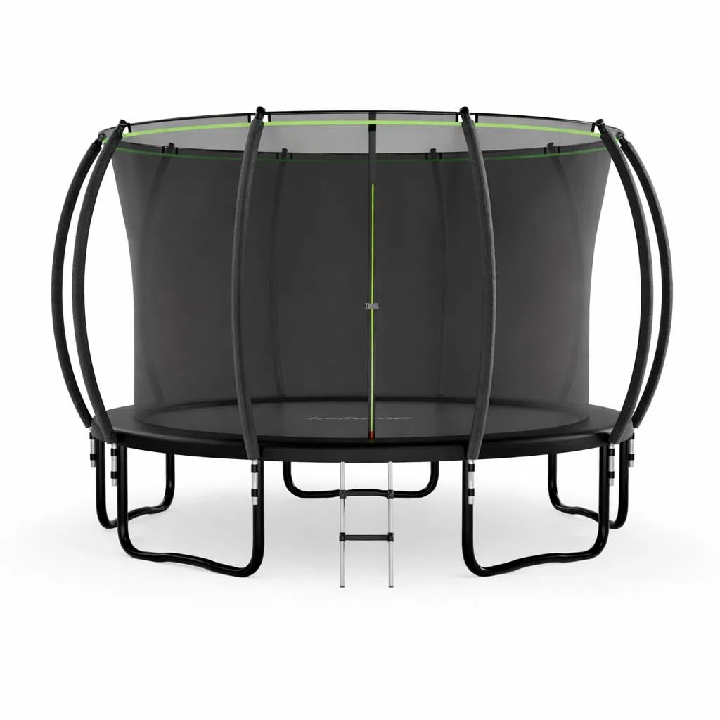 LeJump Trampoline Extérieur 235/305/366 cm, Grand Trampoline Extérieur Rond avec Filet de Sécurité, échelle et Accessoires de Trampoline, Trampoline Extérieur de Première Qualité pour Les Enfants