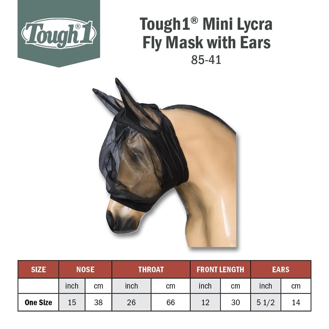 Tough 1 Masque Anti-Mouches avec Oreilles