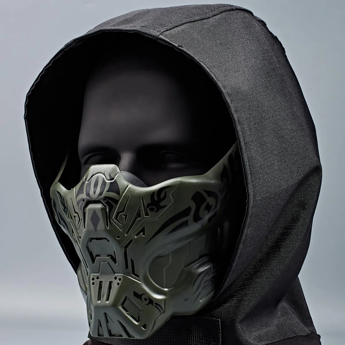 Airsoft Demi Visage Crâne Masques, pour Halloween Jeu De Rôles Paintball Jeu Tactique Equipement