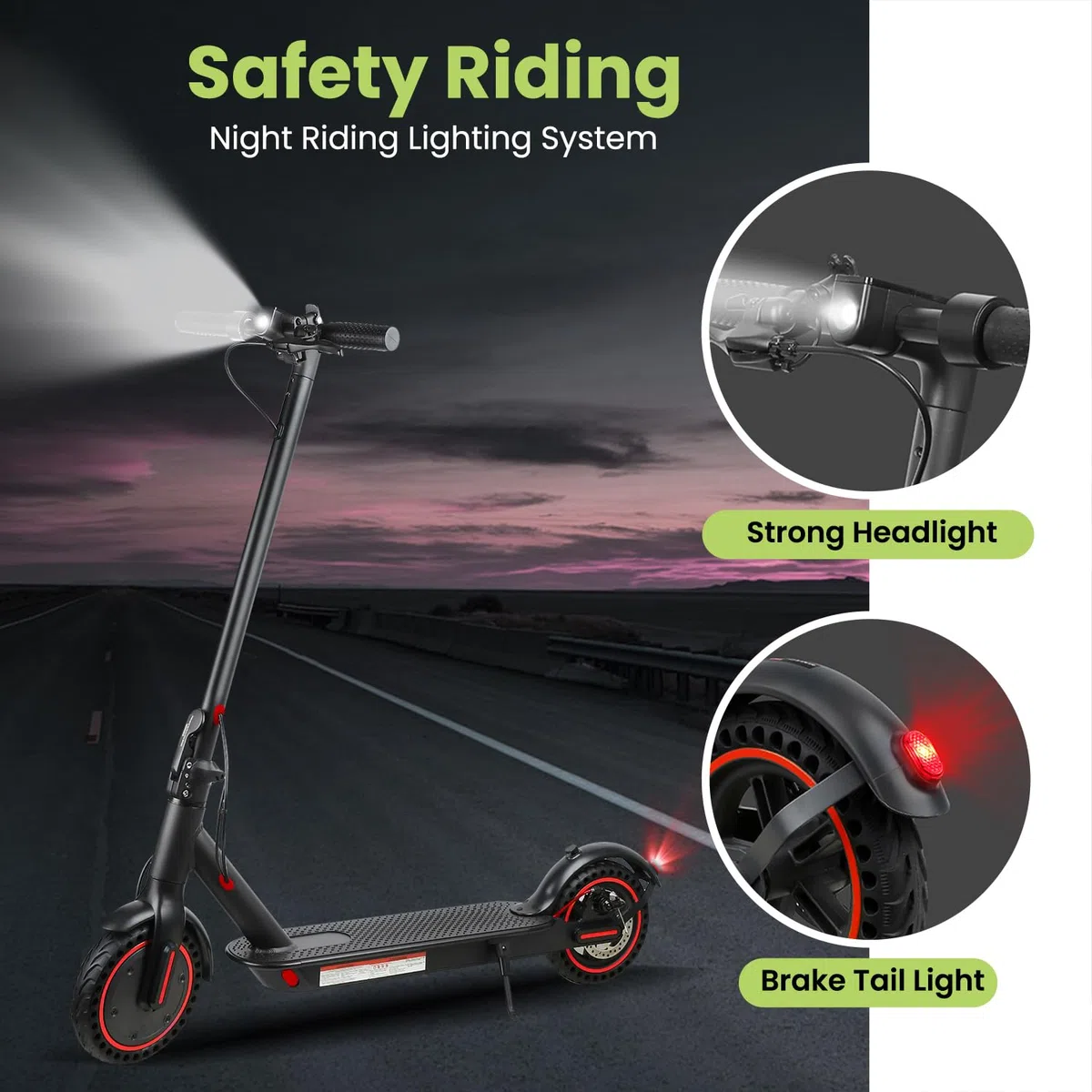 Trottinette Électrique Adulte, Moteur 350W*2, Vitesse Max 25 km/h,Pneus Anti-Crevaison 8.5/10 Pouces,Batterie 36V 7.8/10.4/13AH, Double Frein, Compatible avec App,Charge Max 120KG