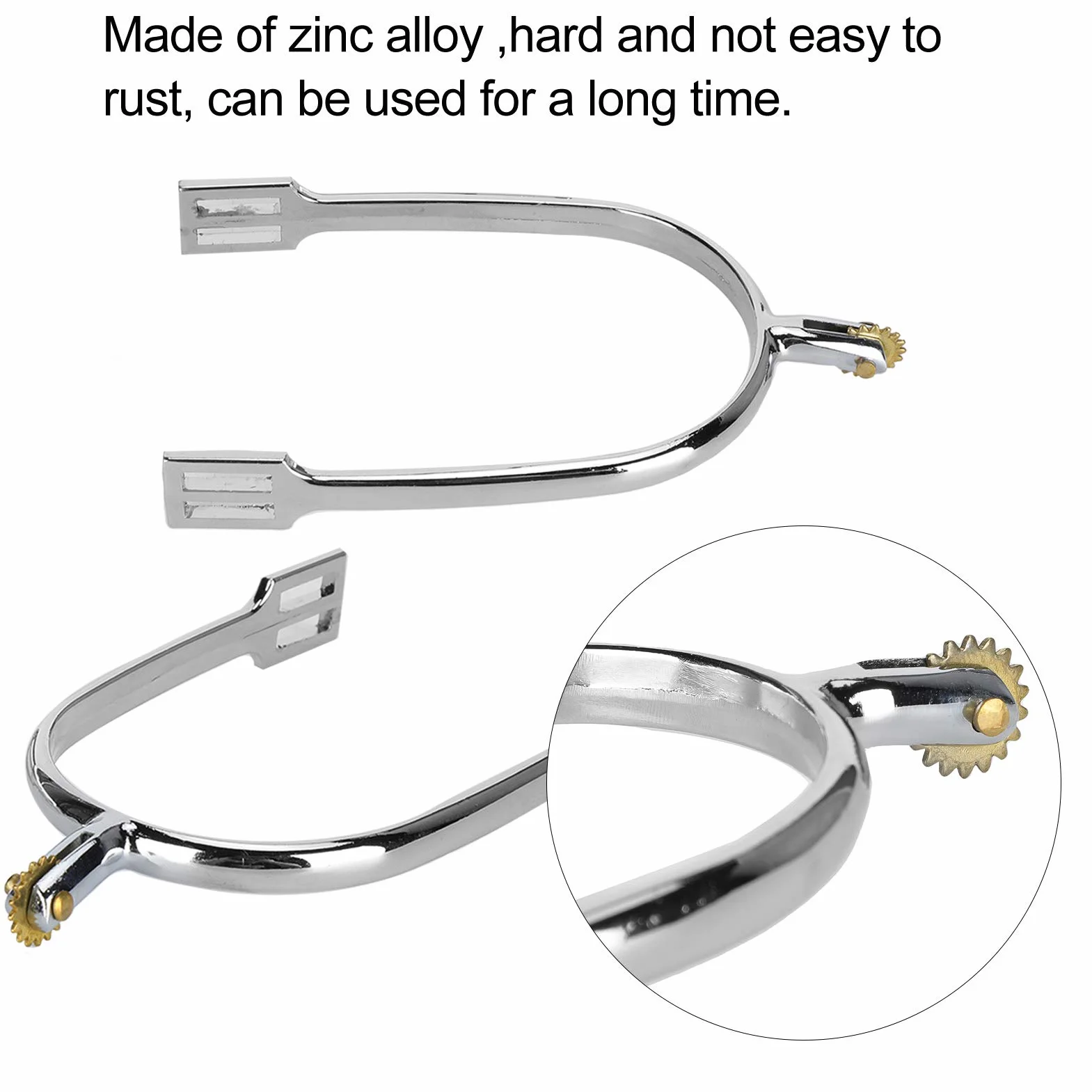 Éperons de Botte, éperon de Cheval d'équitation de Fabrication Simple pour Le Divertissement pour l'entraînement de Chevaux pour la compétition équestre