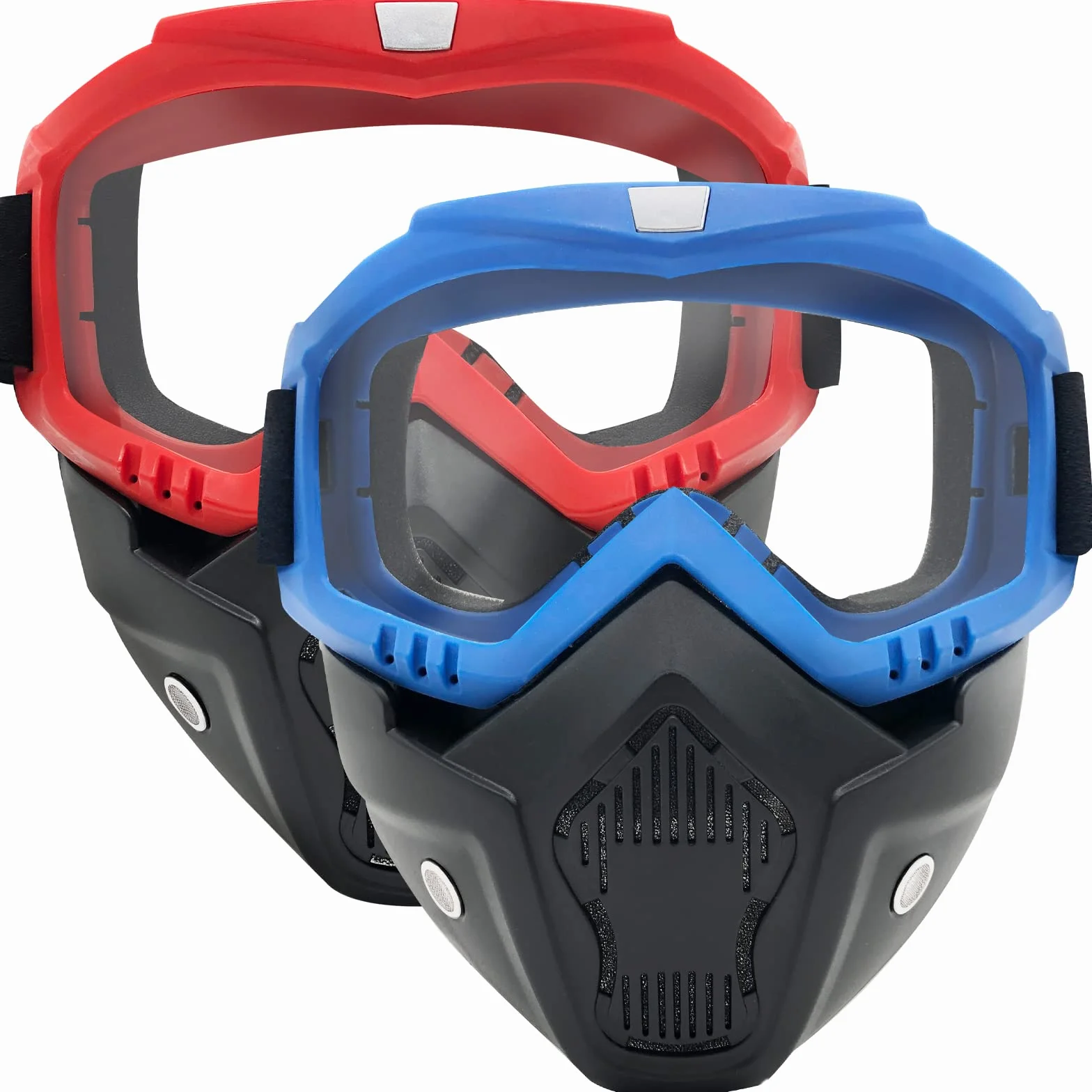 2 Packs de Masques Tactiques à Lunettes détachables compatibles avec Les Nerf Rival, Apollo, Zeus, Khaos, Atlas, Artemis Blasters Rival Mask
