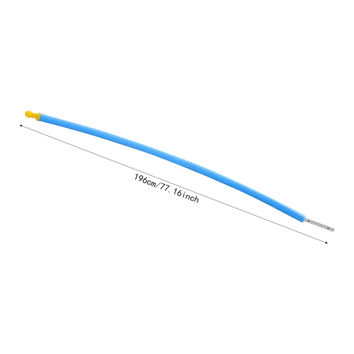 Lot de 6 barres de rechange pour trampoline - 196 cm - Barres de filet de rechange pour filet de sécurité