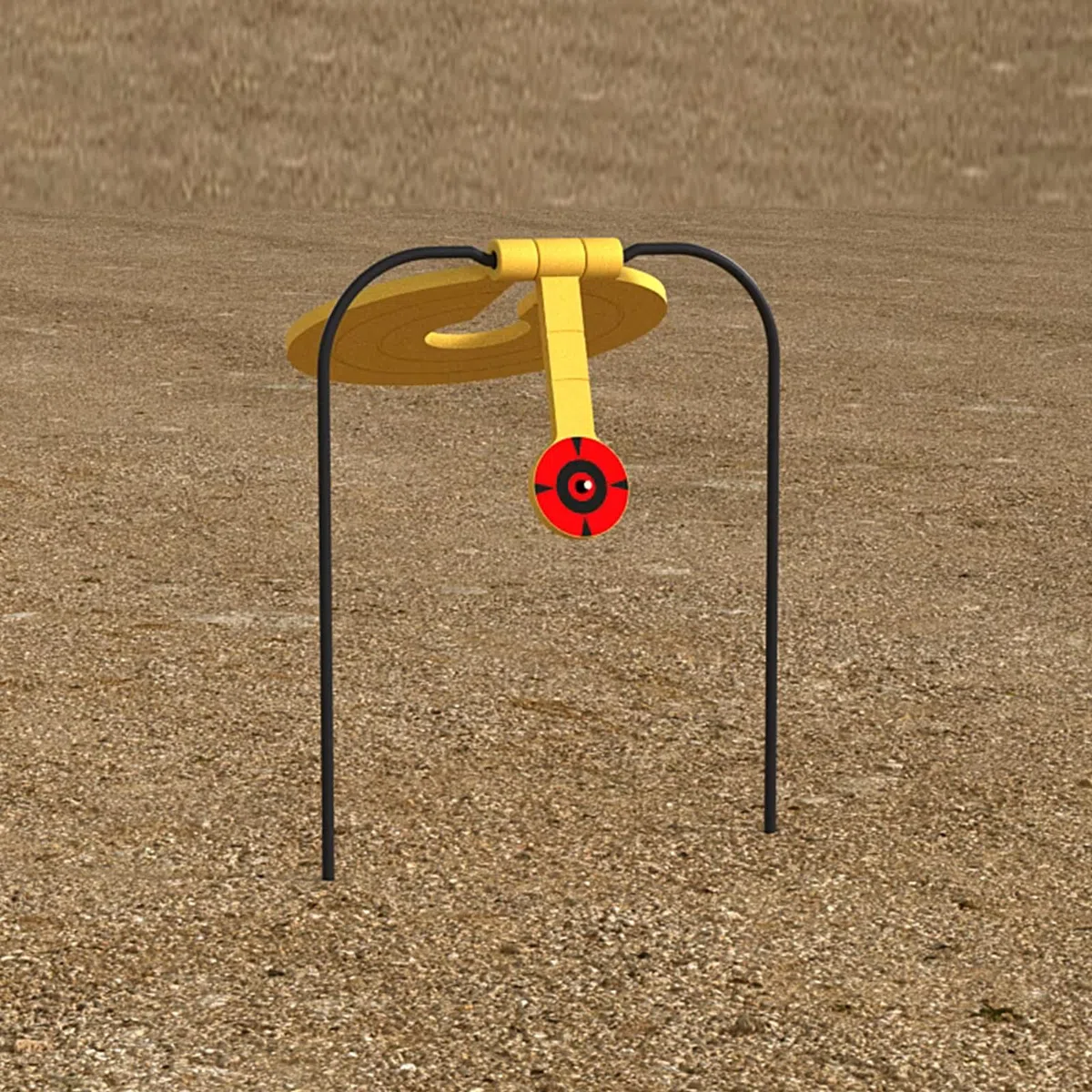 Cible de réinitialisation Auto-guérisante, Cible Gong de 20,32 cm, cibles de tir pour Fusil, Pistolet, Pistolet à air comprimé, Arme de Poing